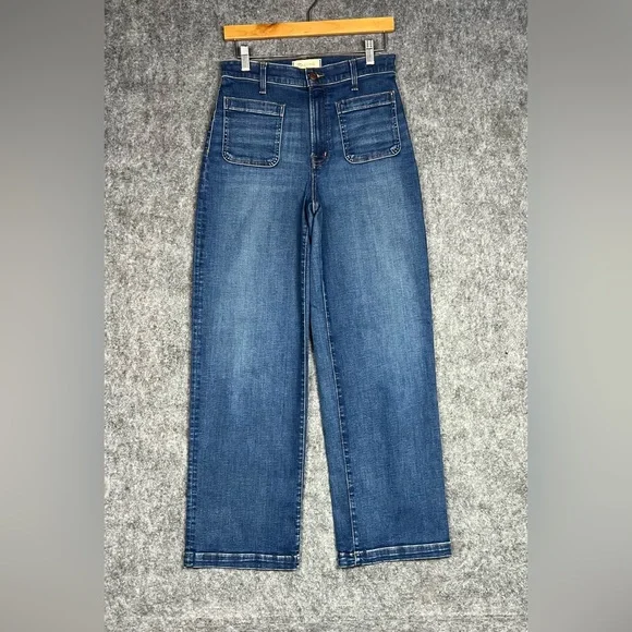 Madewell Emmet Wide Leg Jeans Size 28 Like New - Picture 14 of 15